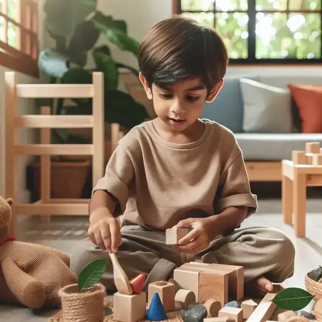 Atividades Sensoriais com Materiais Naturais: Experiência Montessori Doméstica