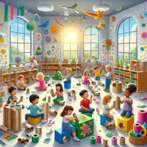 Atividades Montessori Criativas Usando Rolos de Papel Higiênico