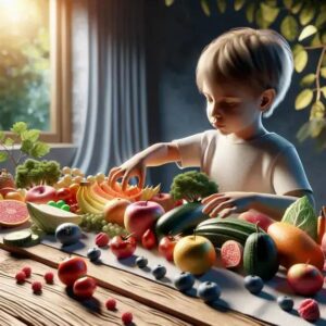 Experiências Sensorial-Montessori Usando Alimentos Seguros e Coloridos