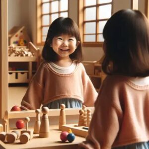Reflexos e Autoimagem: Usando Espelhos em Atividades Sensoriais Montessori