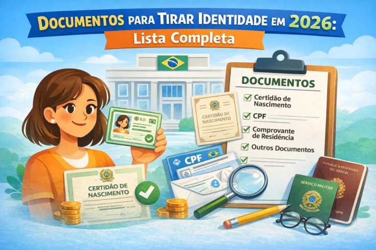Documentos para Tirar Identidade em 2026: Lista Completa